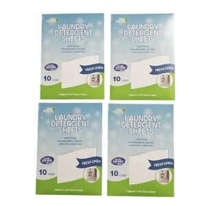 Eco Select Laundry Detergent Sheets Fresh Linen For All Machines 4 pk